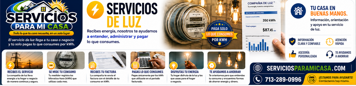 Banner Servicios de Luz